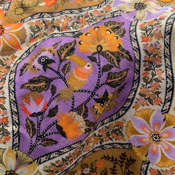 NWT Farm Rio Toscana Pleated Wide-Leg Pants xs,s ,m - Picture 4 of 9